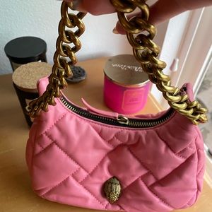 *RARE* Kurt Geiger London Pink Gold Quilted